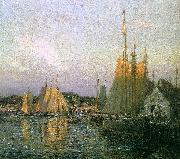 Wilson Irvine Evening in the Harbor oil painting picture wholesale